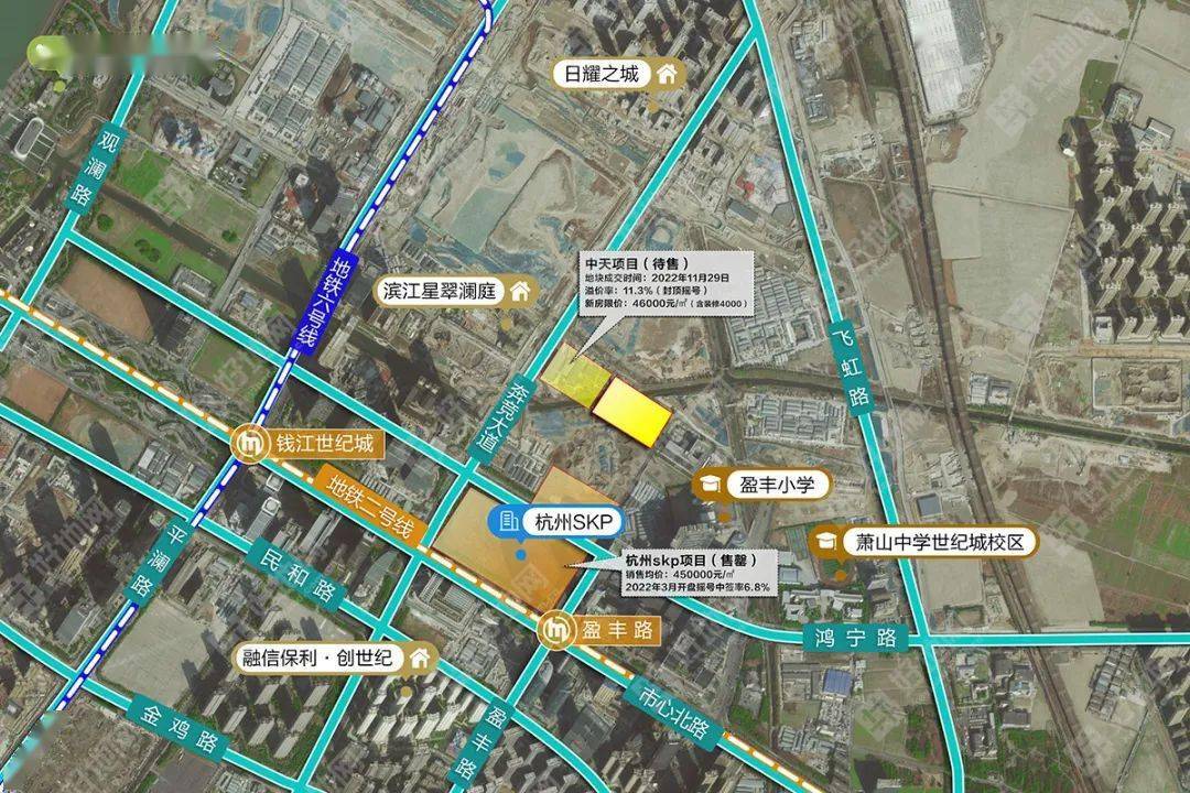 杭州二批次萧山地块解读:钱江世纪城,江南科技城两大热门板块上新