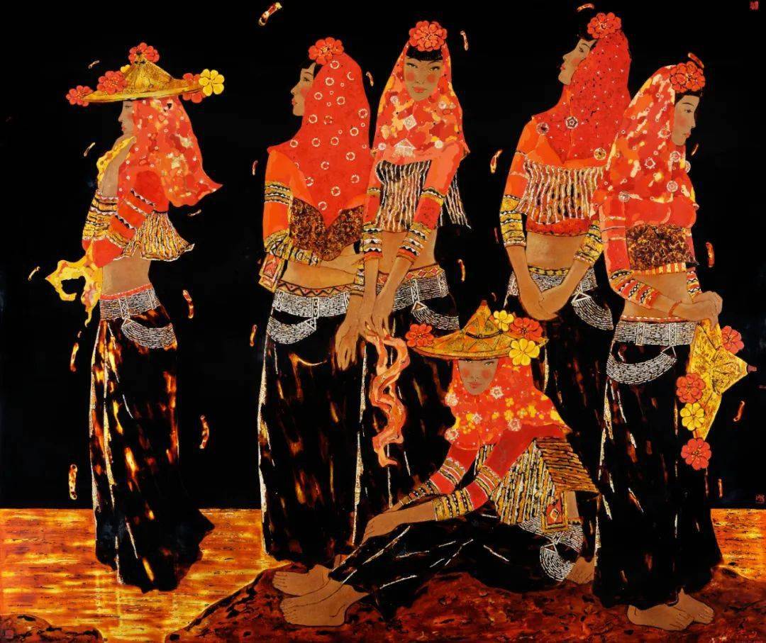 历届全国美展福建金奖获得者美术作品展在漳州开幕_漆画_中国