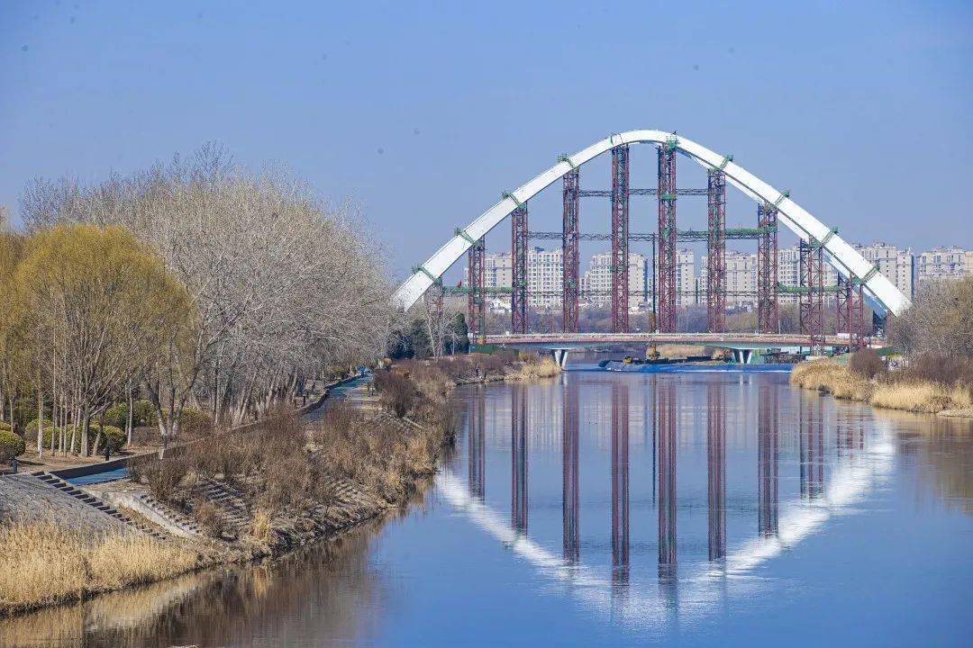 振奋!文昌大道跨凉水河桥拱肋合龙,年内有望全面通车_经开区_施工_北