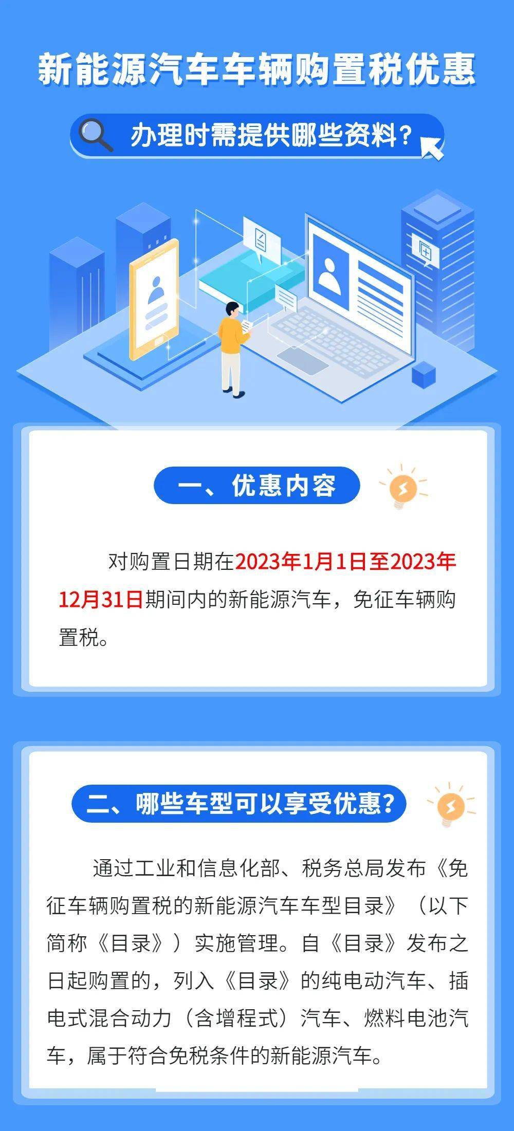 新能源汽车车辆购买税优惠打点时需供给哪些材料？