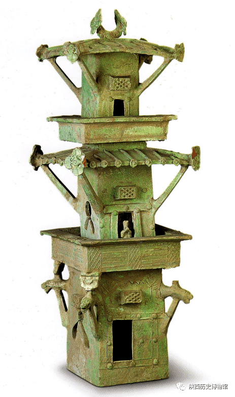 寻宝陕博 · 绿釉陶楼_楼阁_长安_大唐