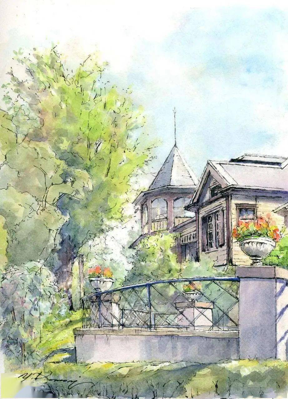 小森裕三水彩风景画