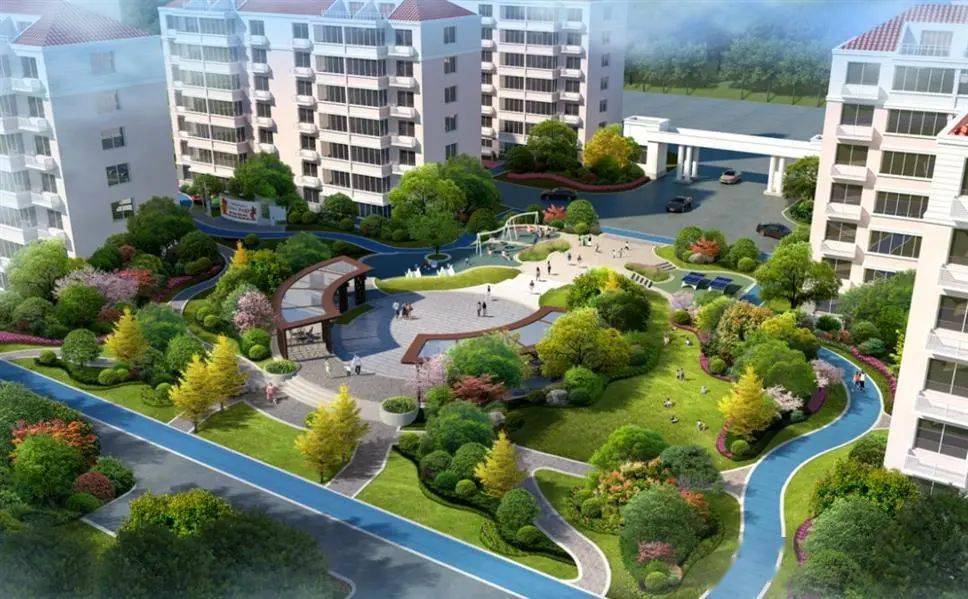 龙泉又一批老小区要改造了,效果图超美_休闲_中心花园_绿化