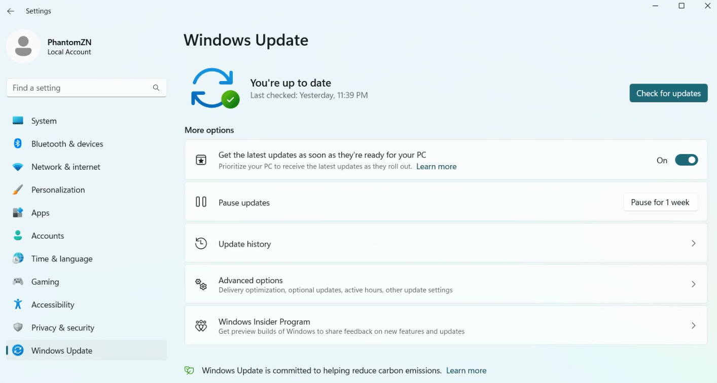 微软Windows 11最新的Canary预览版Build 25314中发现隐藏选项 可尽快获得系统更新
