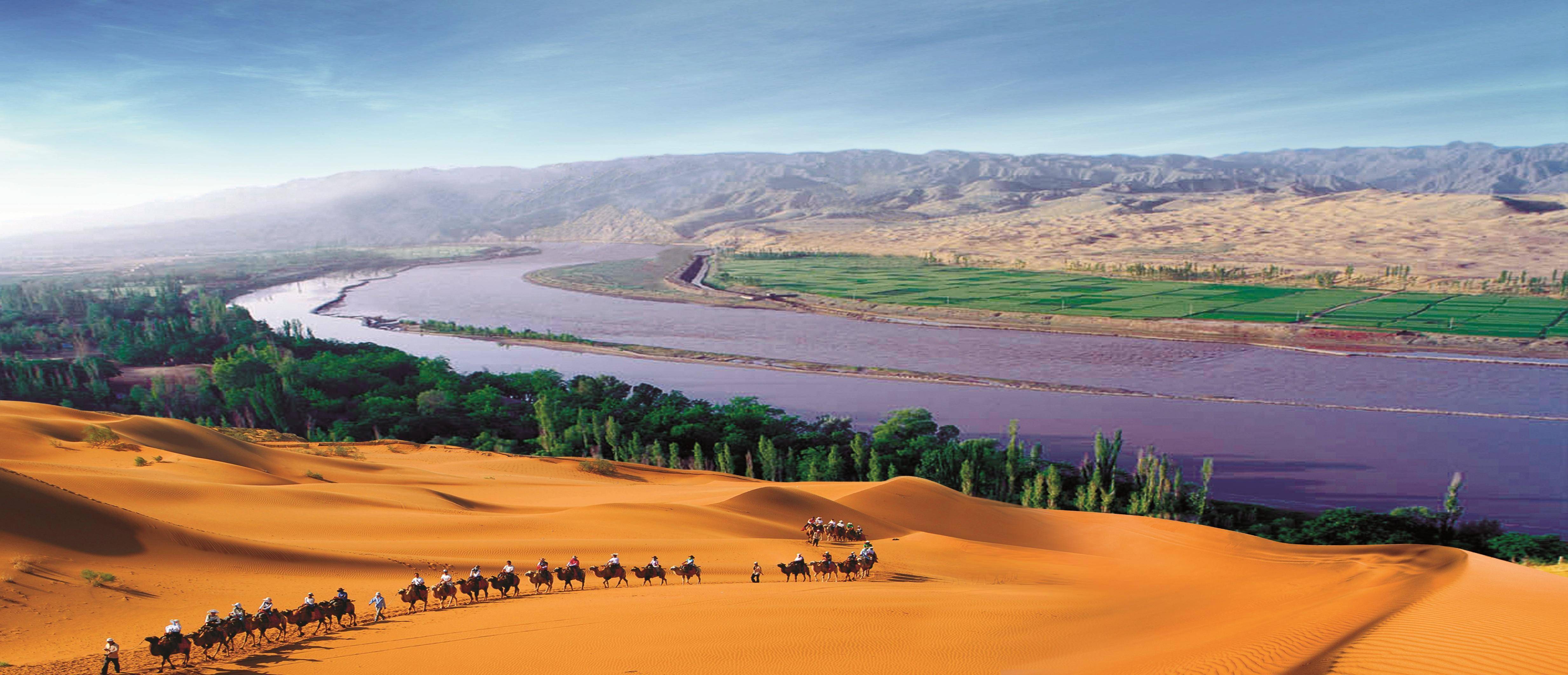 "大漠长河 星空闪耀"宁夏中卫市邀您共赏大漠星空,长河落日_旅游_沙漠