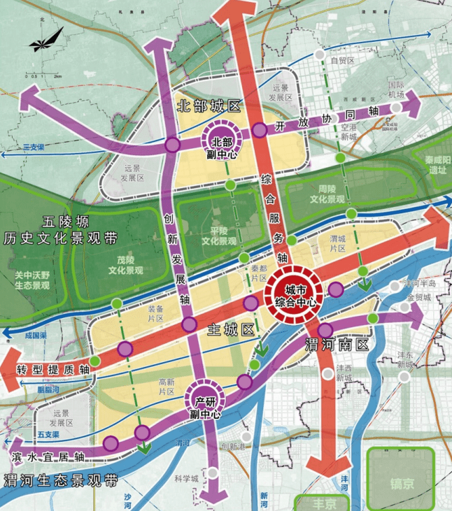 咸阳最新城区划分图图片