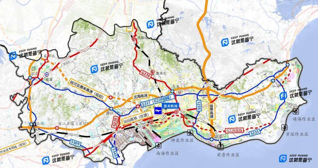 普宁,惠来通用机场,初步选址在这里._揭阳市_粤东_揭西县