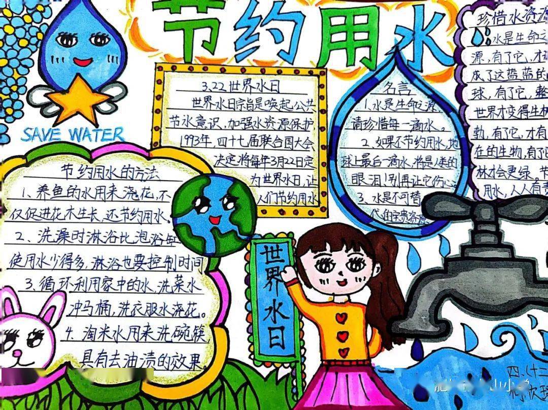 水滴手抄报文字图片