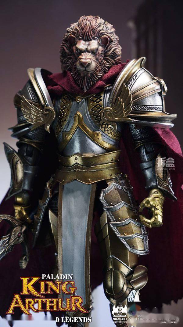 coomodel 神话传说 亚瑟王圣骑士 莫德雷德黑骑士1/12可动人偶