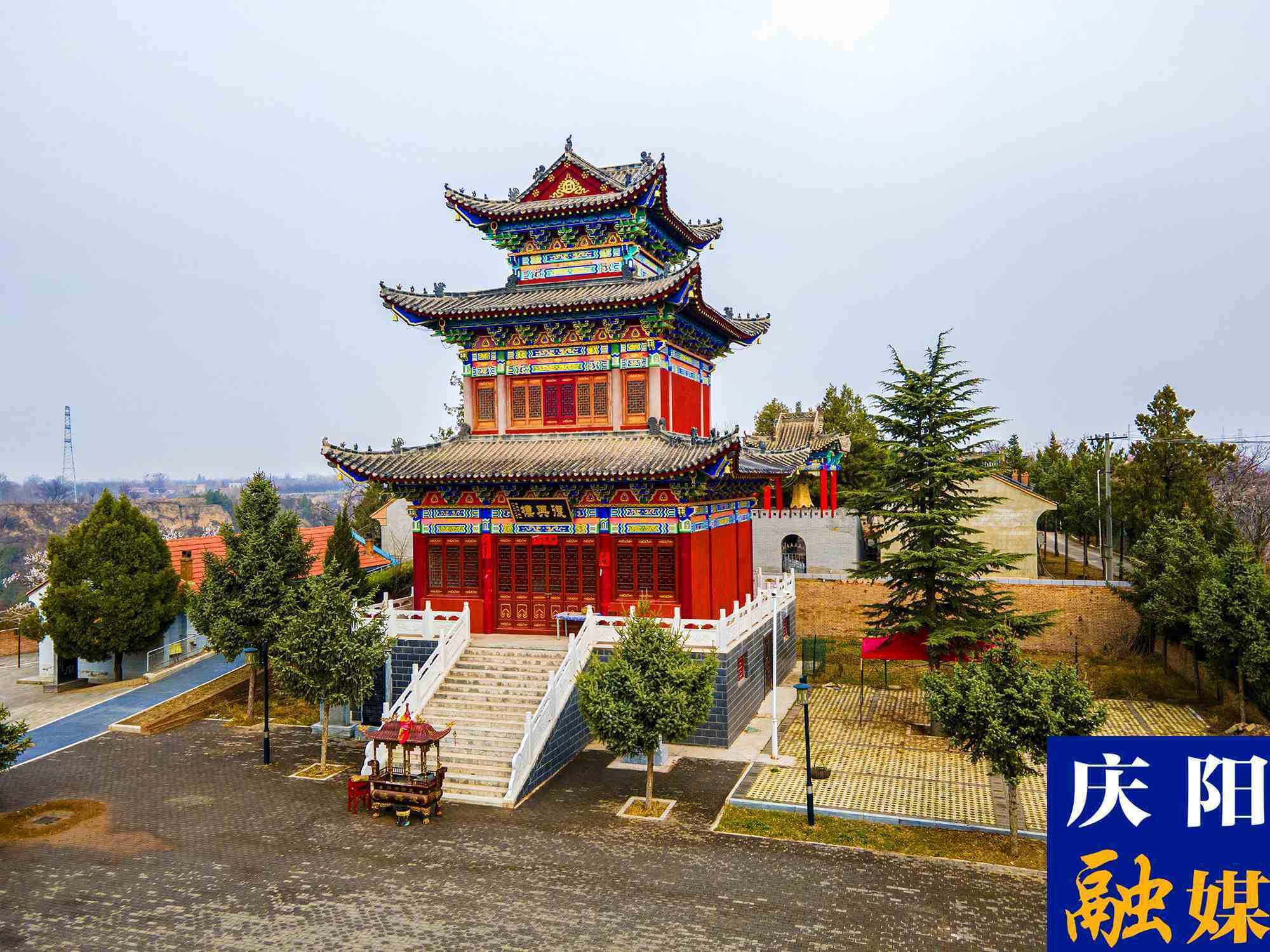 甘肃庆阳小崆峒:春来美如画_摄影_西峰区_绘画