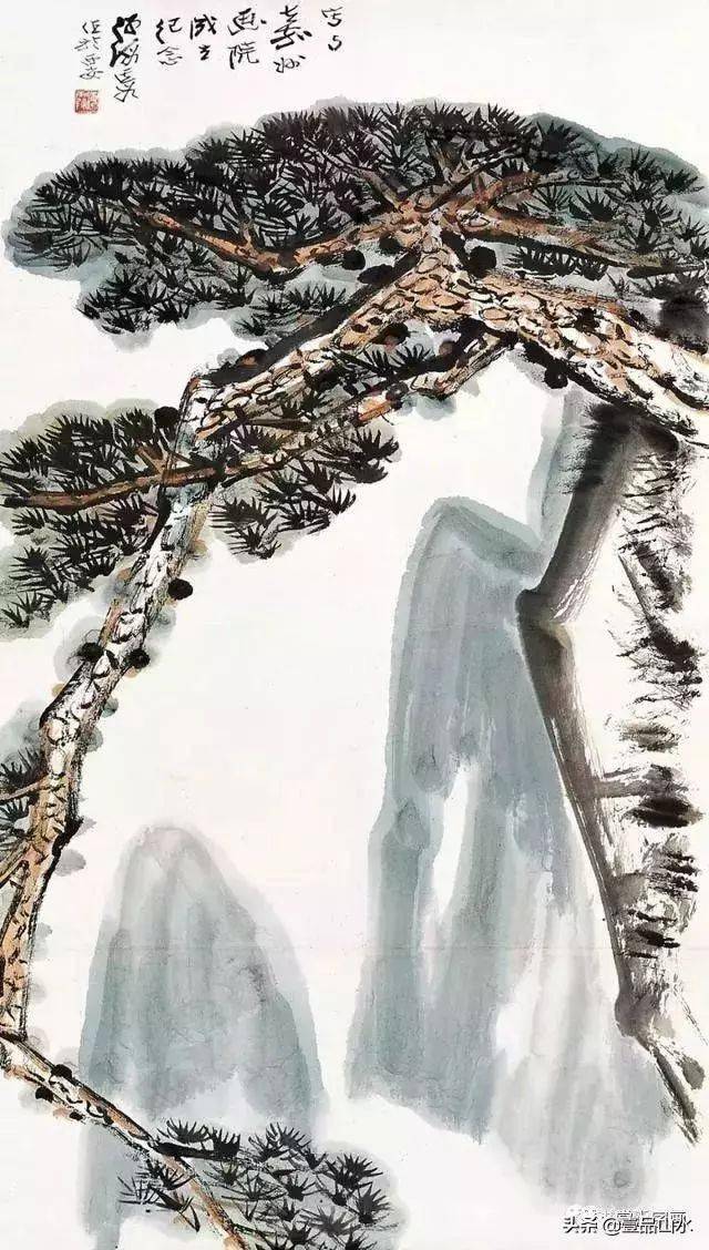 何海霞笔下的松树,别有风骨_大自然_艺术_生活