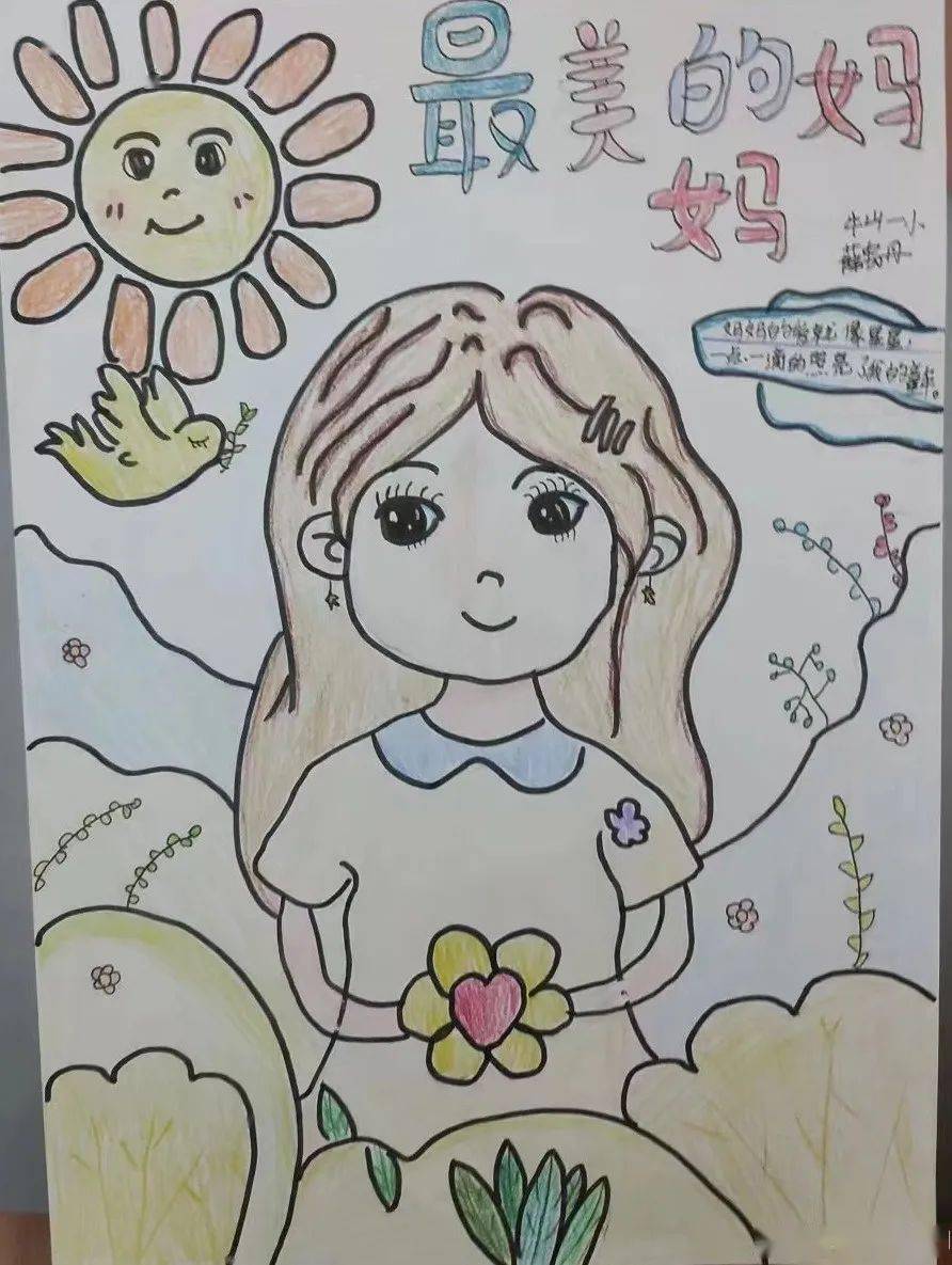 幼儿最美妈妈创意画图片