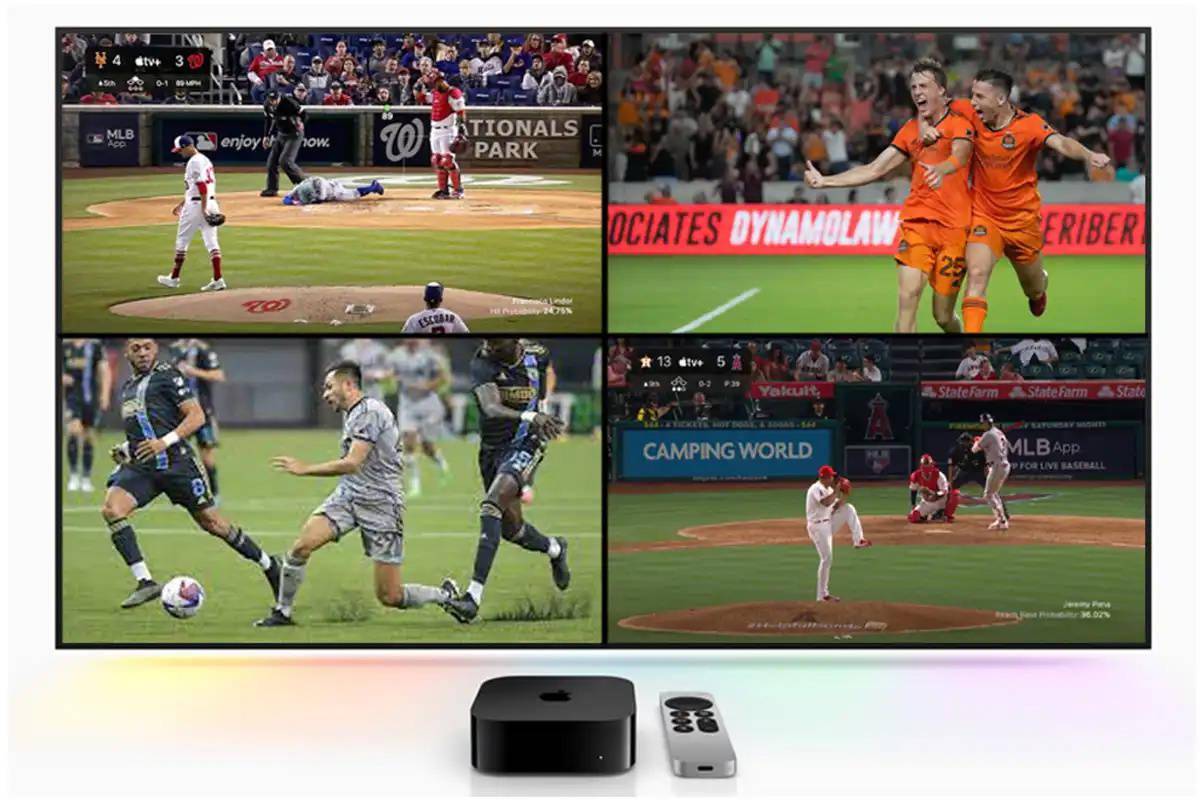 苹果正为Apple TV应用开发“multi-view”新特性 可支持4个画面同时直播