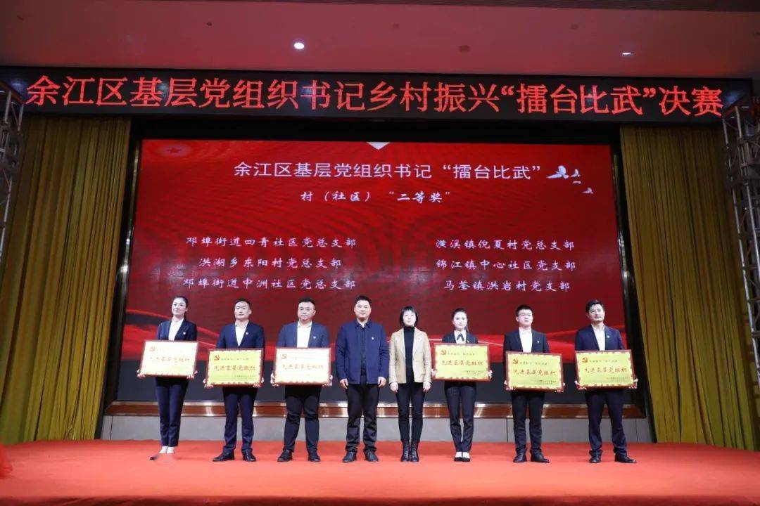 春涛镇坞桥村党支部,杨溪乡大塘村党总支部,锦江镇灌田村党支部,画桥