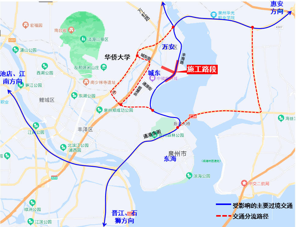 泉州这座跨江通道最新进展来了,4月11日起将._大桥_建设_金屿