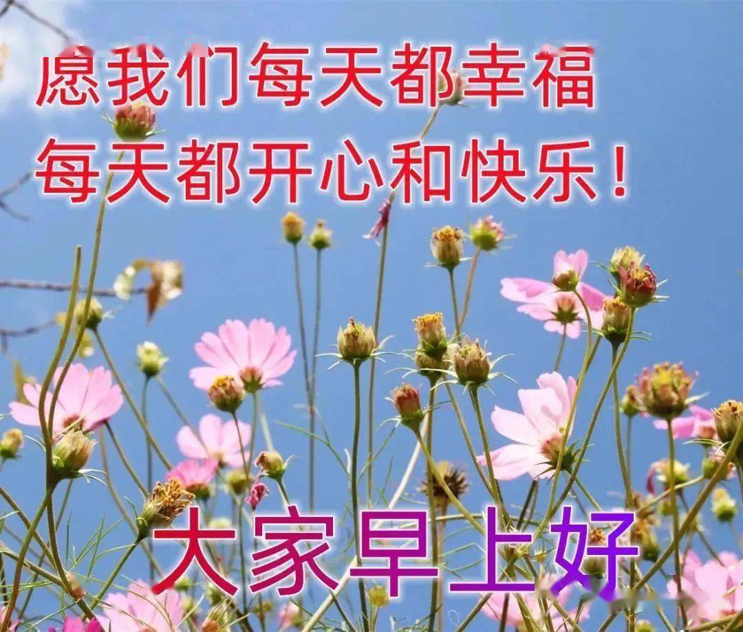 祝福大家早安快乐祝福图片 早上好问候美图