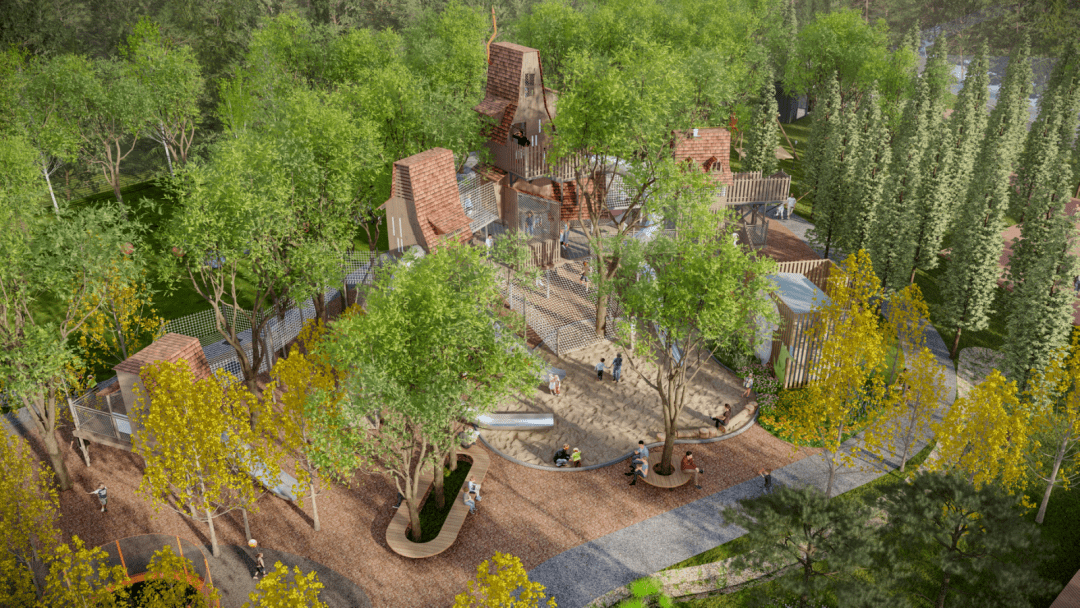 儿童友好乐园|北京龙潭中湖阿奇瑞儿童亲自然基地_场地_松林_改造