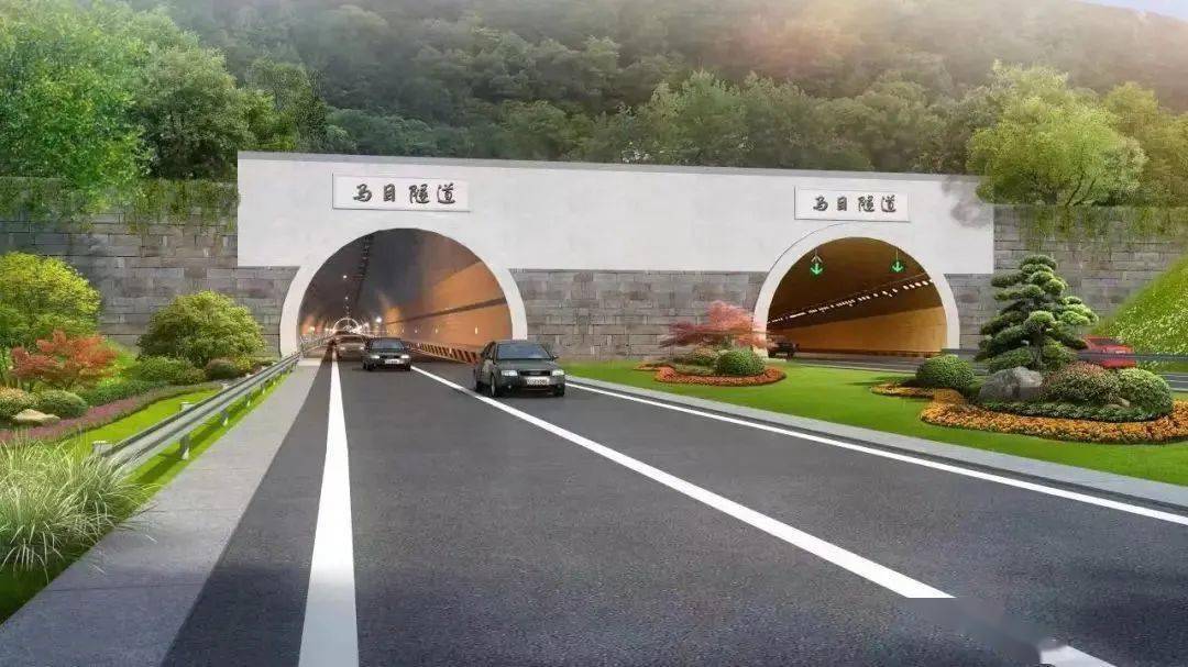 马目特长隧道全长4395米,是320国道改建工程全线最长的隧道,320国道
