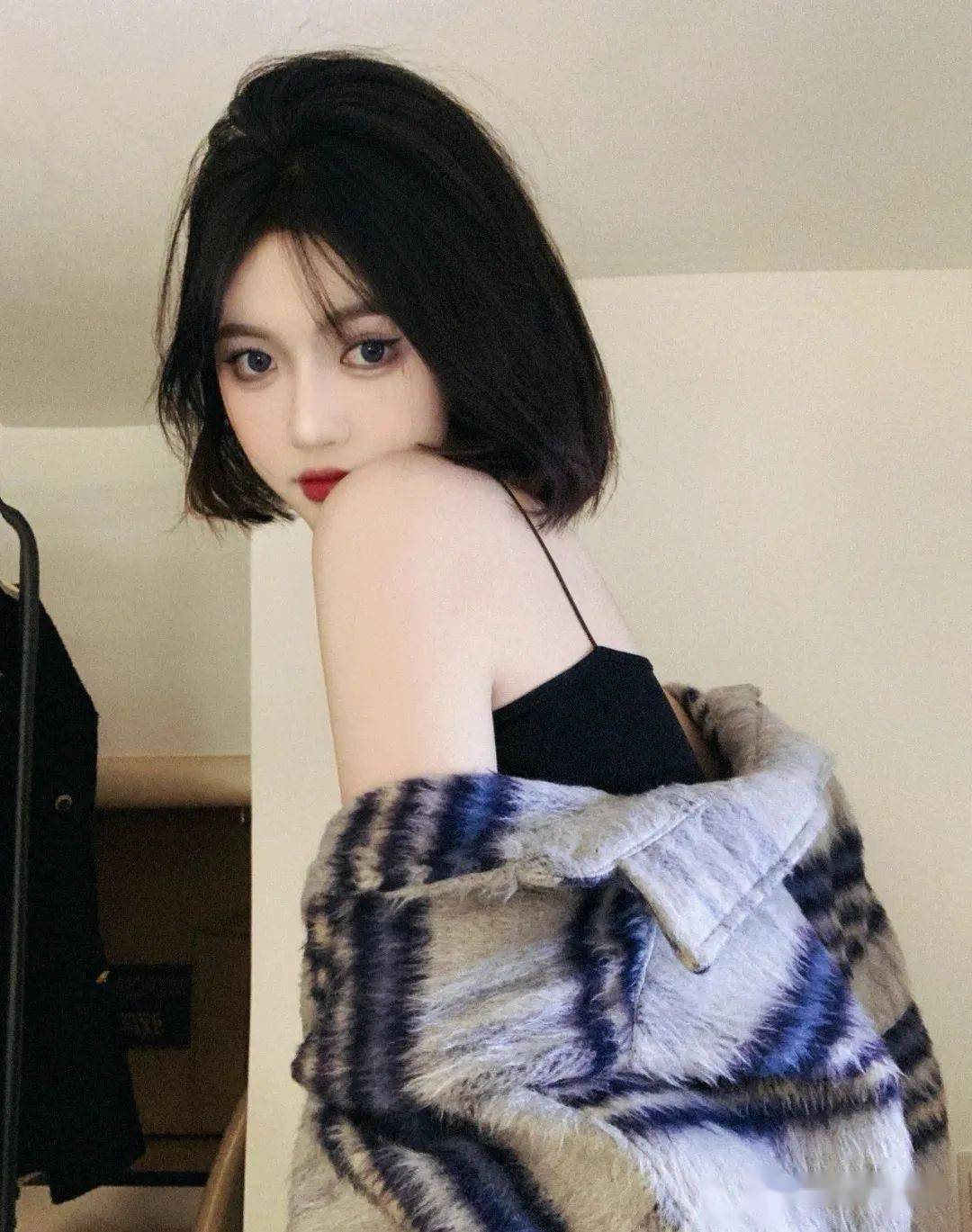 发尾c型弯处理发根和头发整体蓬松有型日常方便好打理减龄显脸小两