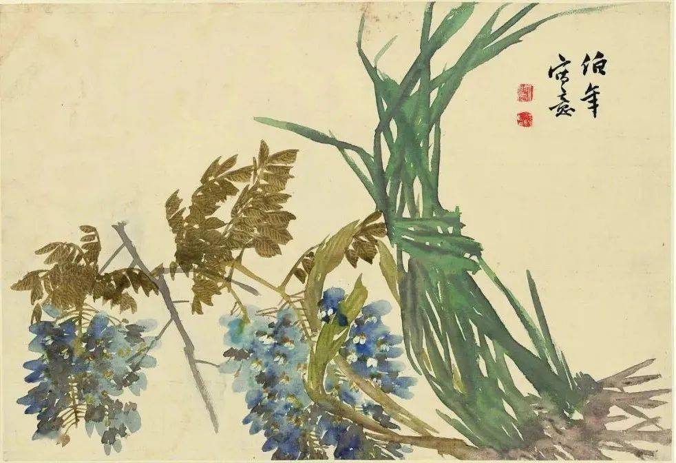 任伯年 花卉 任伯年《花卉图册十二开》