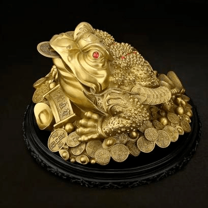 饭店里这也是为什么有吸财,聚财,镇财的作用在店里摆放金蟾传说当然是