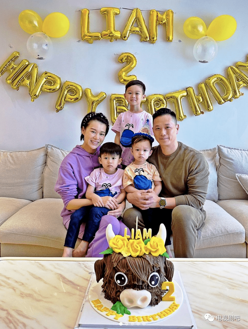 胡杏儿老公庆祝儿子2岁生日 晒全家福画面温馨有爱_李奕宏_liam_李乘