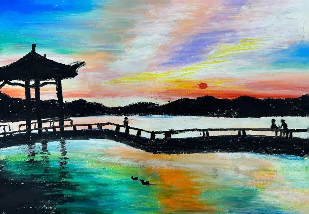 "油彩绘杭城"公众艺术计划:感谢参与的每一位小小艺术家_西湖_杭州