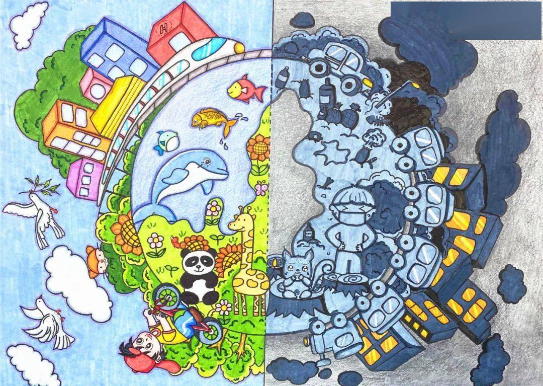 童心绘环保丨全市中小学生环保绘画大赛作品赏析(65)