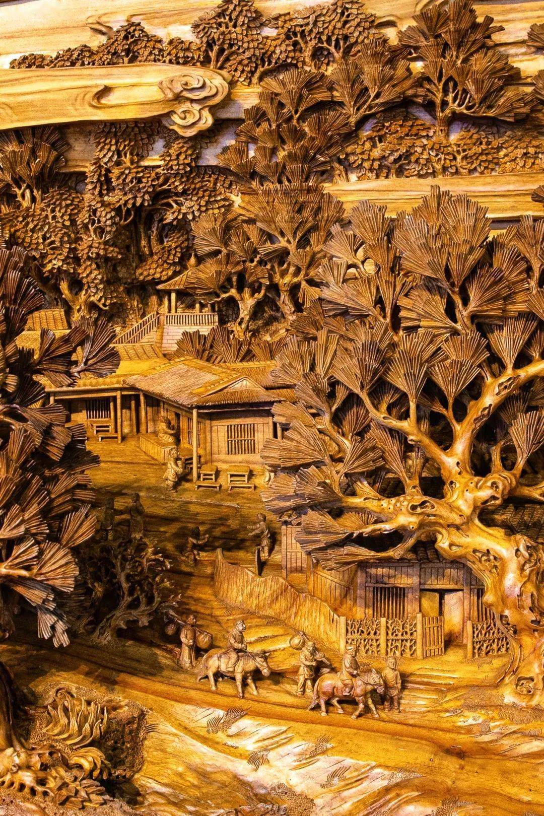 百米大型莆田木雕登上央视《非遗里的中国》_兰溪_雕刻_清明上河图