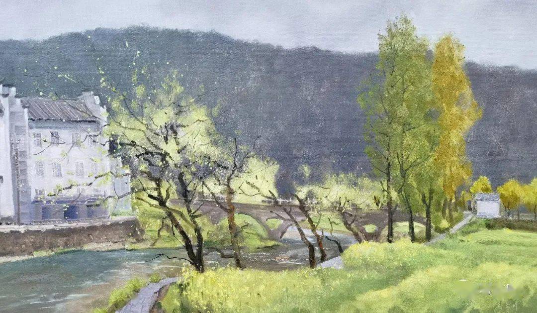 【写生啦】那时花开:翁凯旋,侯宝川2023婺源写生新作_油画_活动_作品