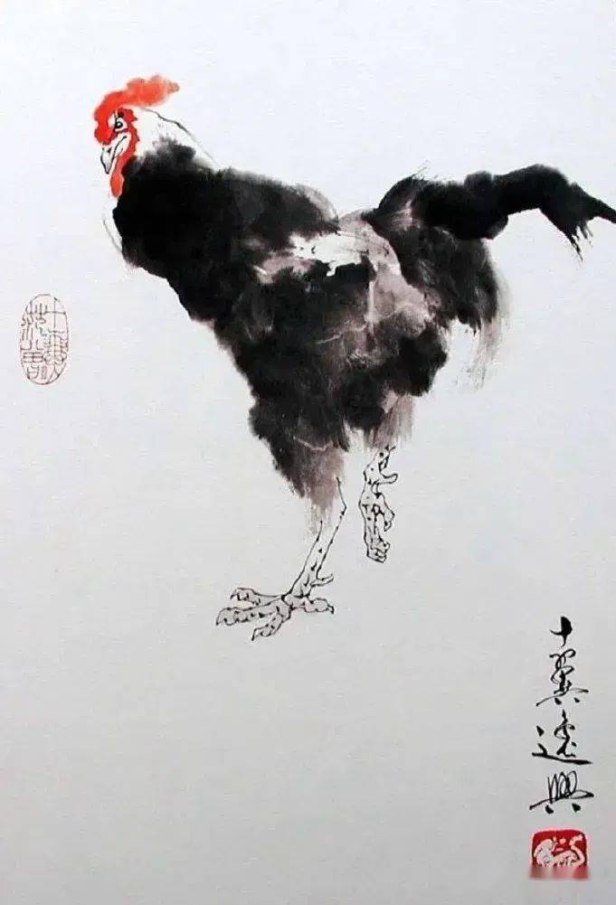 范曾画鸡20幅,最后一幅,自许神品_作品_国画_创作