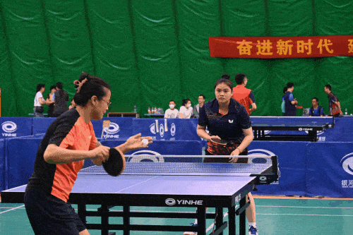 海口市第九届"工会杯"职工乒乓球赛开幕啦_比赛_市总工会_运动