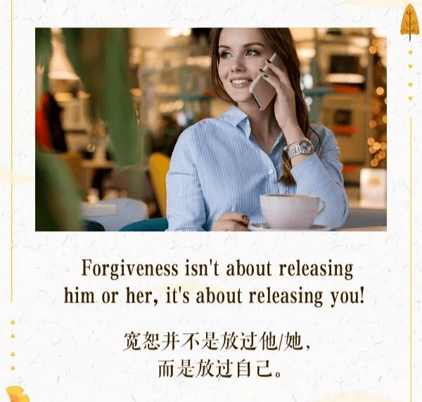 forgiveness isn't about releasing him or her it's about