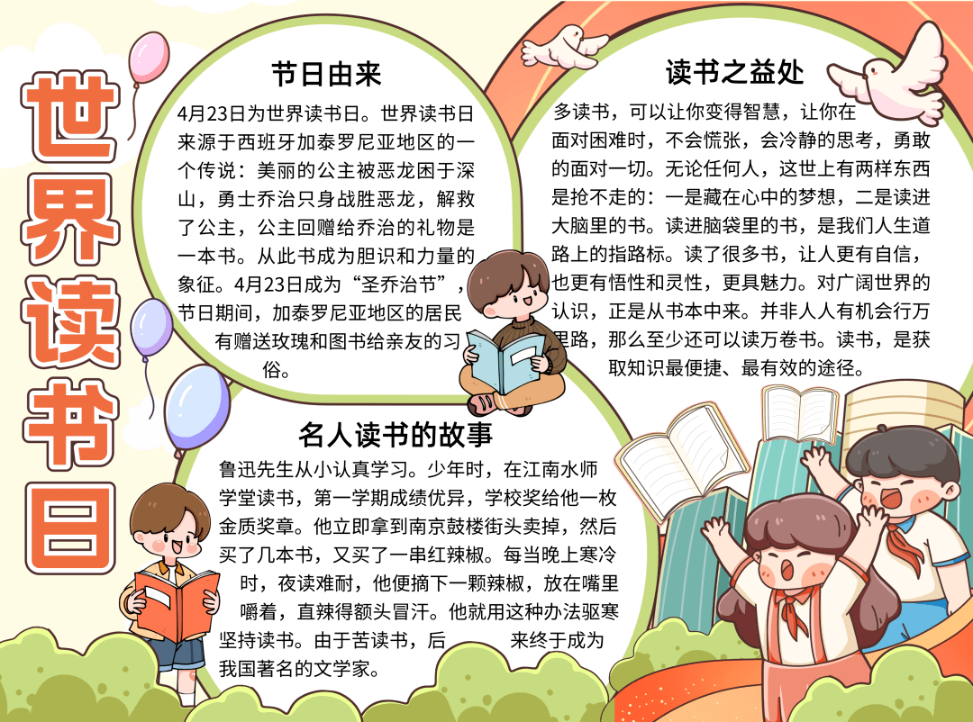 世界读书日素材 范文 手抄报 好书推荐,赶紧收藏!_书籍_高尔基_什么