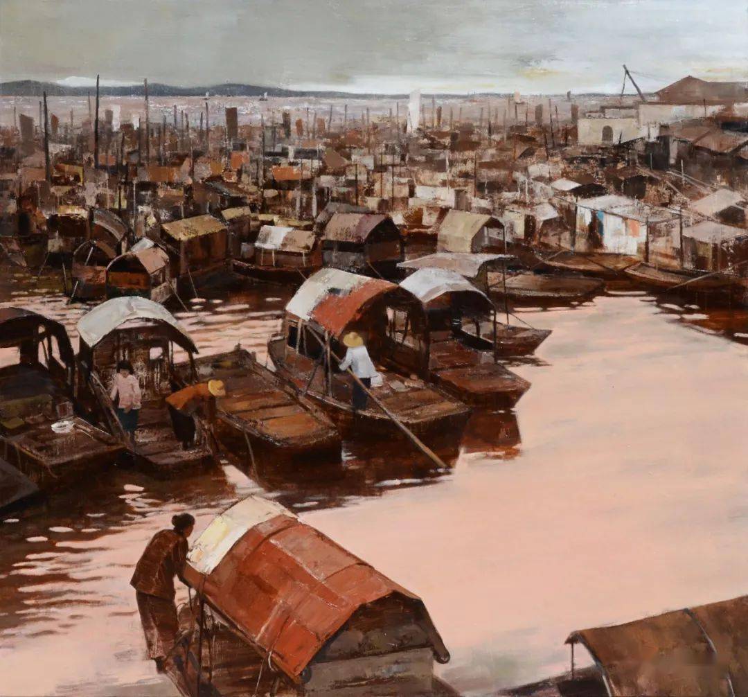 【写生啦】同道中人——韩洪伟师生作品集_cm_油画_布面