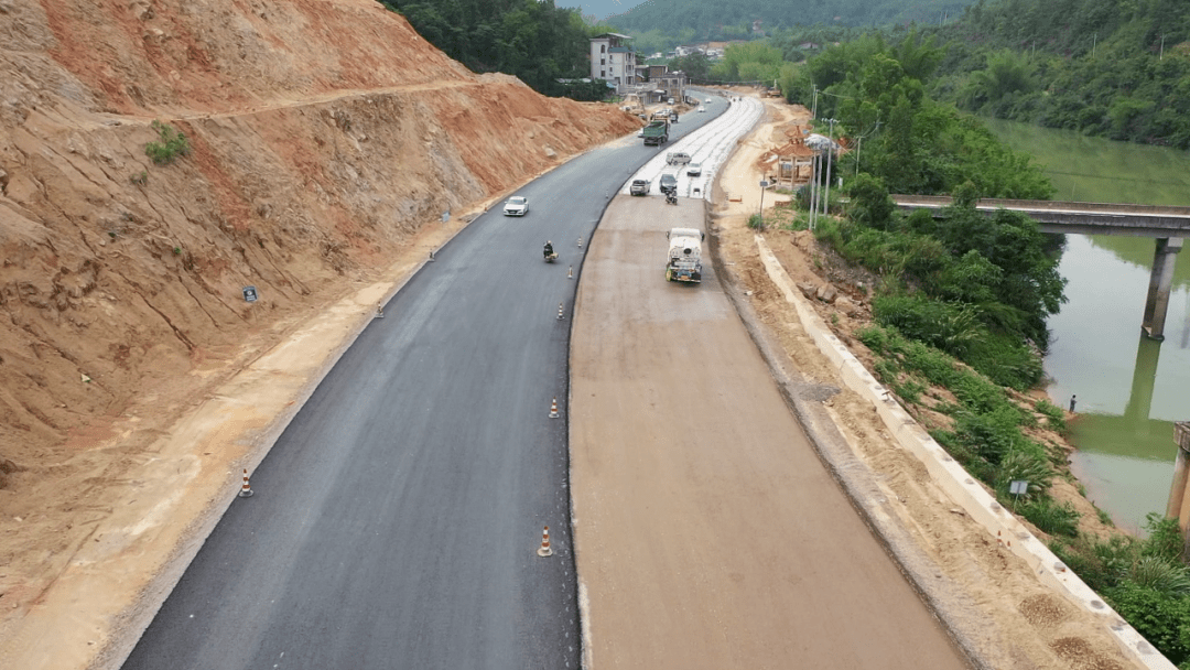 省道s221线大埔县湖寮至枫朗段公路改建工程将在6月底前实现主体建成