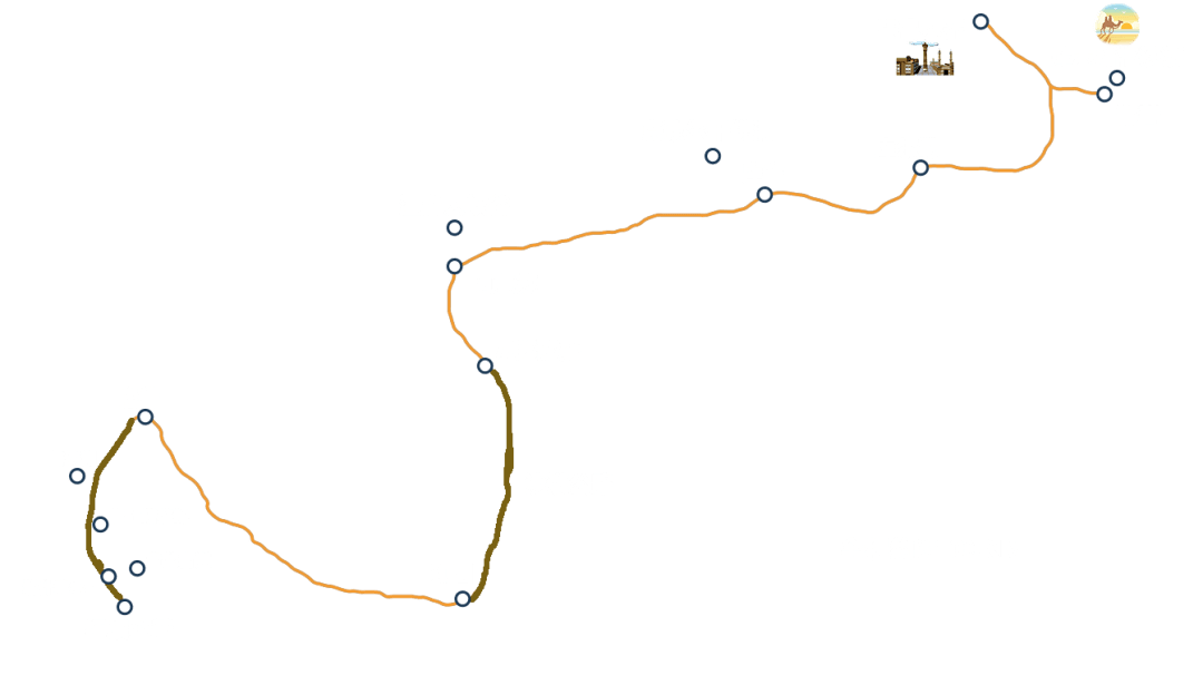 库木塔格沙漠景区地图图片