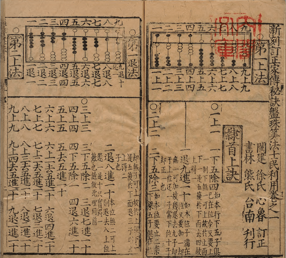 古籍善本:盘珠算法_资源_朋友_算盘