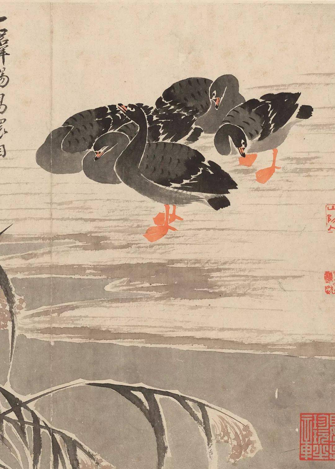 边寿民：自度前身是鸿雁，悲秋又爱绘秋声_芦雁_金农_郑板桥
