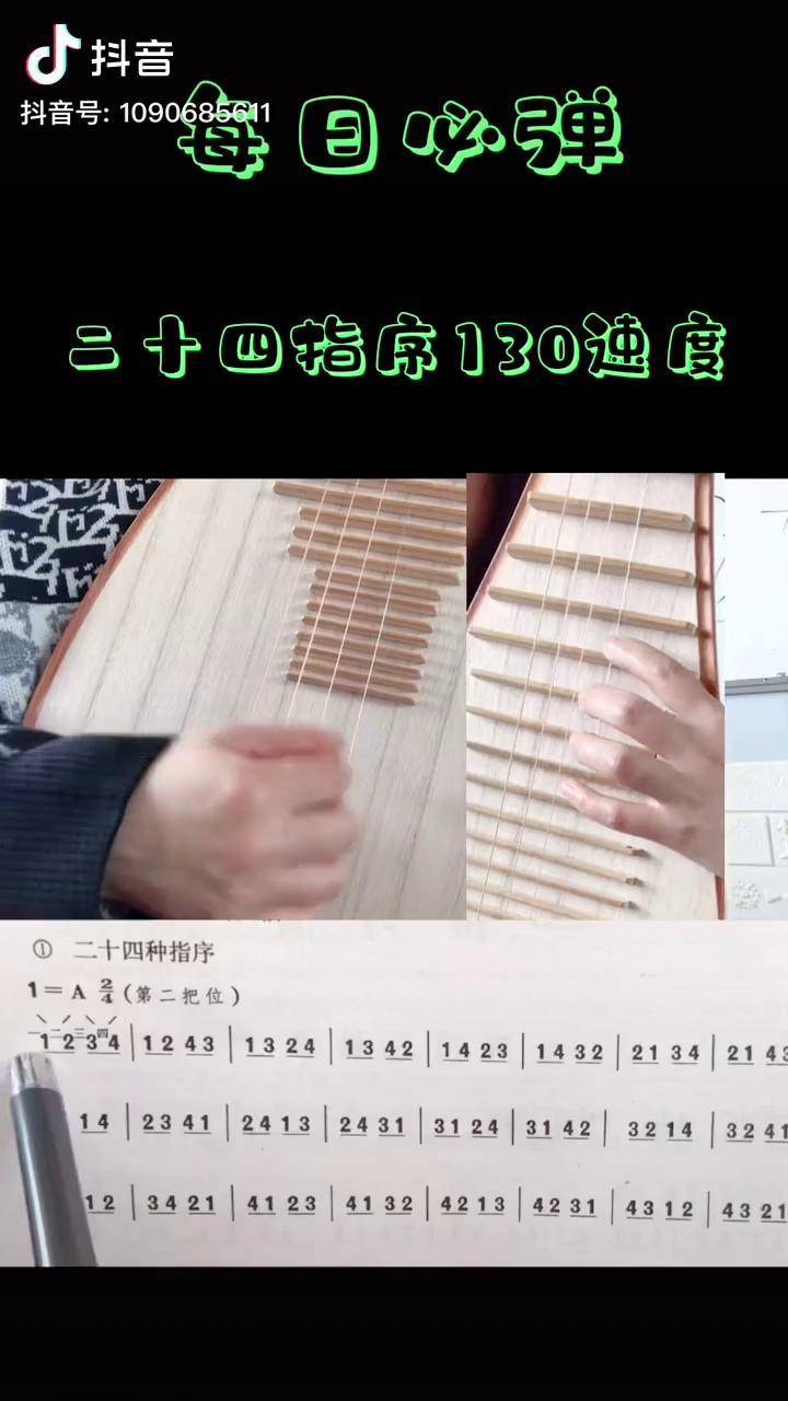 琵琶 每日必弹 24指序