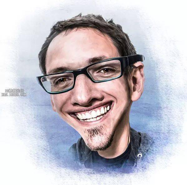 制作夸张的漫画效果人物_工具_图层_变形