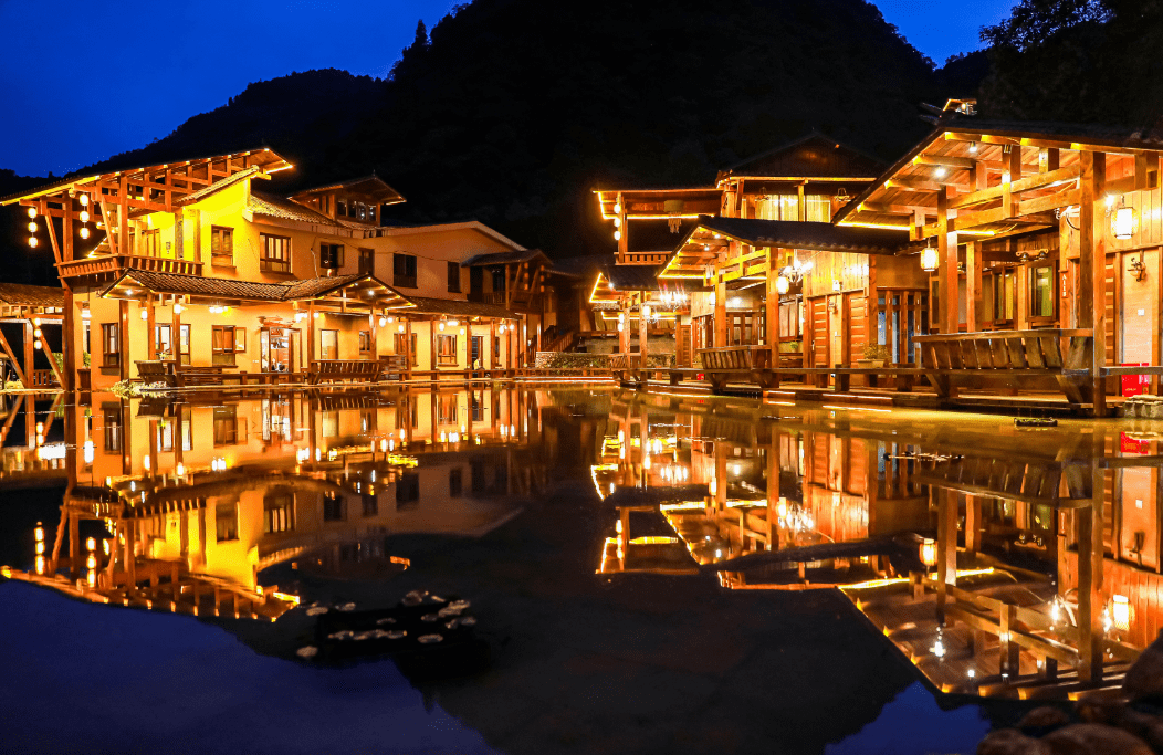 翡翠山水 灵动音符 | 双河客栈的夜_生活_娱乐_竹林