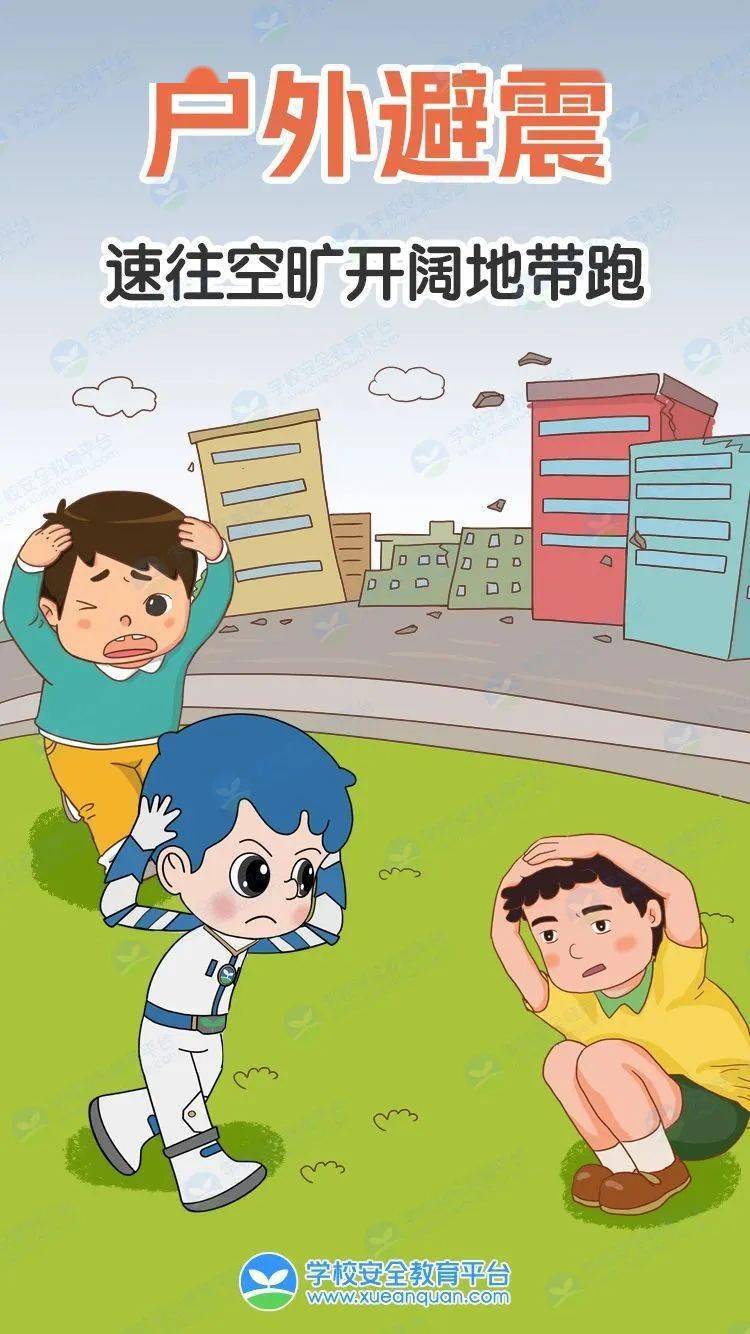 幼儿园防震减灾卡通图片