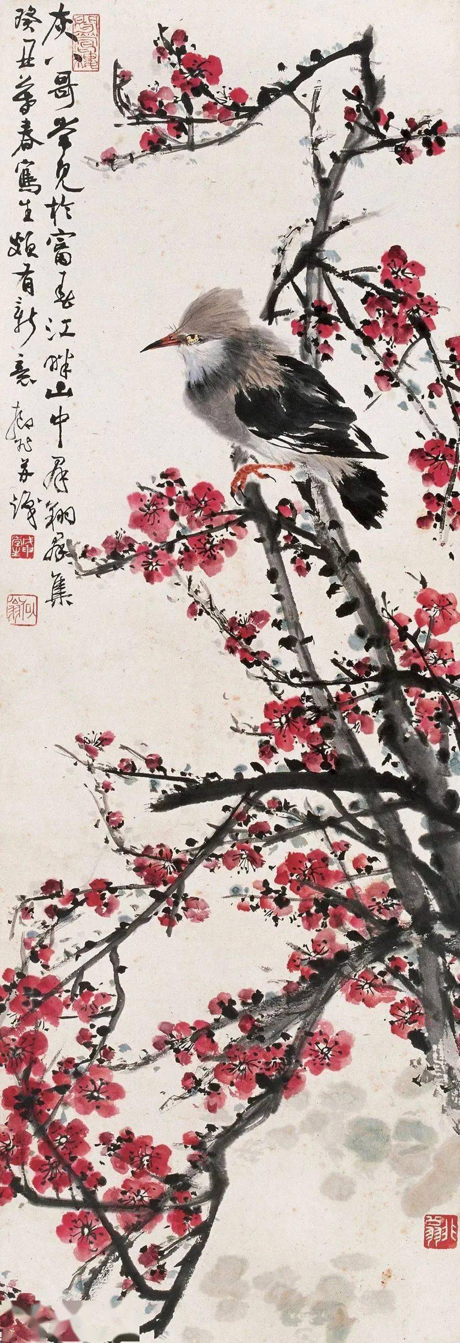 陆抑非,花鸟画欣赏_上海美专_杭州_常熟人