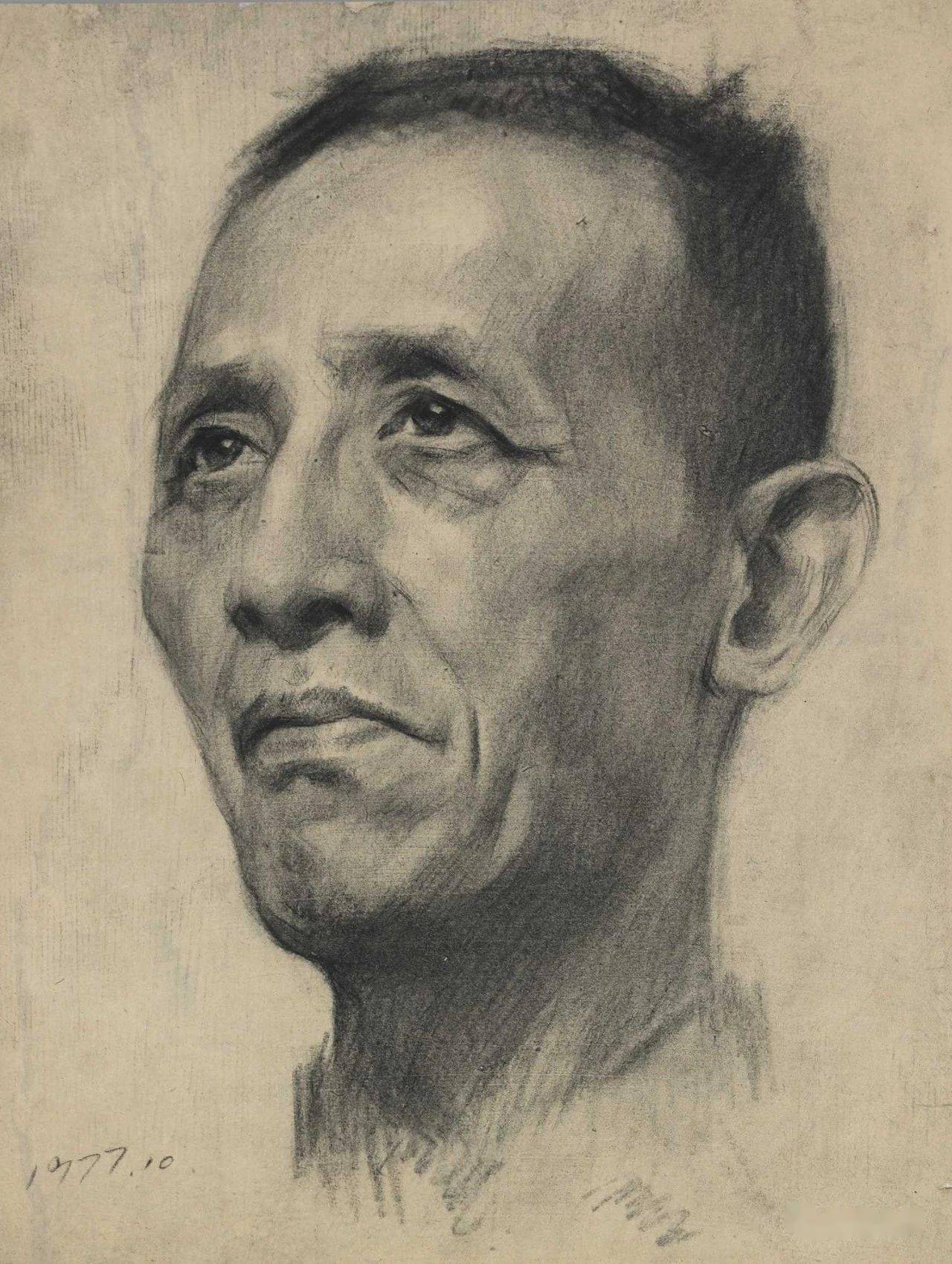 央美老院长靳尚谊,经典男性素描头像!_中央美院_中国美协_荣誉