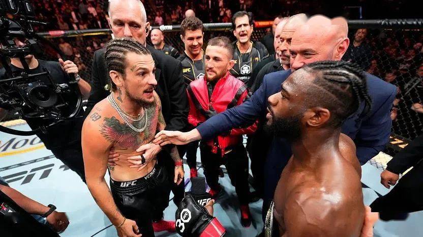 阿尔加麦恩-斯特林在ufc288击败亨利-赛胡多后与肖恩-奥马利当场对峙