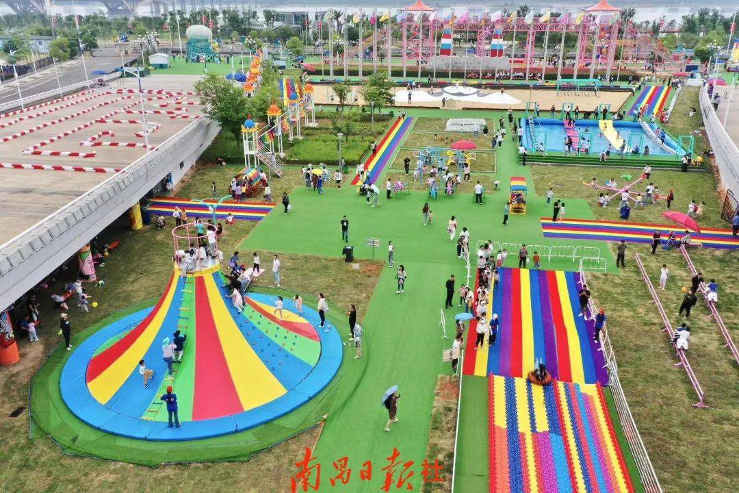 这就是南昌规模最大的,游玩项目最多的无动力儿童乐园可乐王国亲子