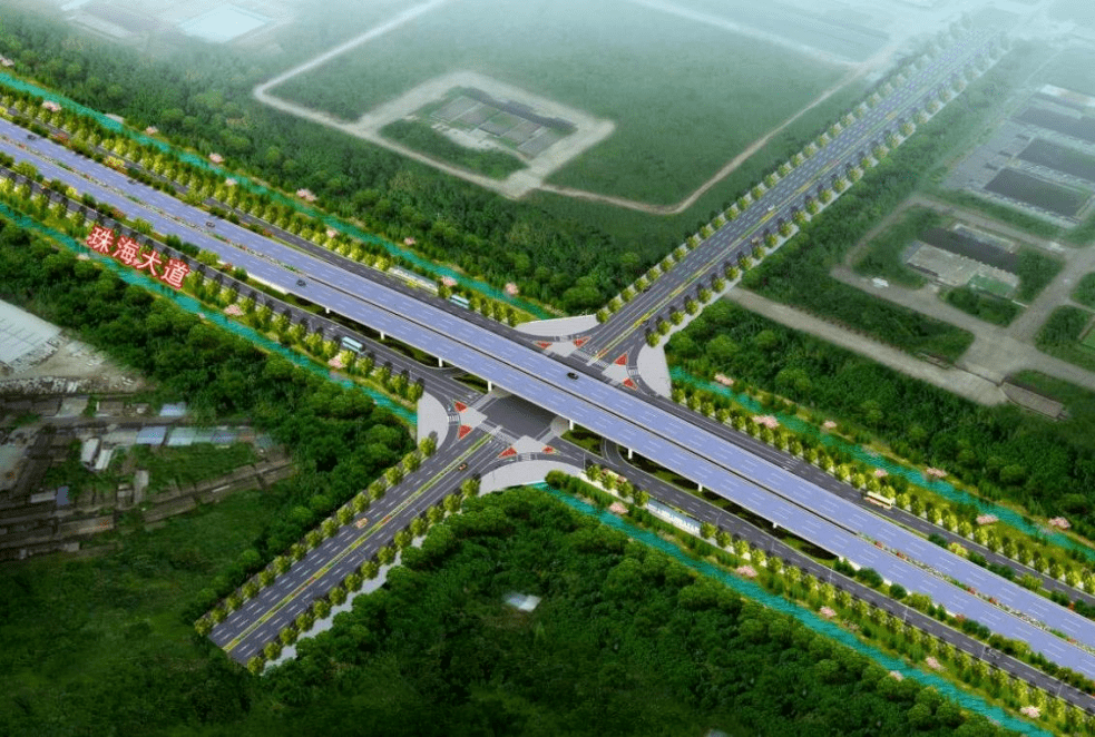 双向十车道!效果图曝光!珠海大道,大变身!_双湖_节点_主线