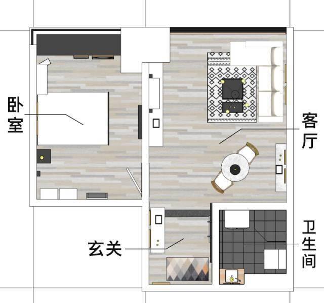 杭州小姑娘花了5万元爆改40㎡出租房小租房也能住出OB体育高级感(图1)