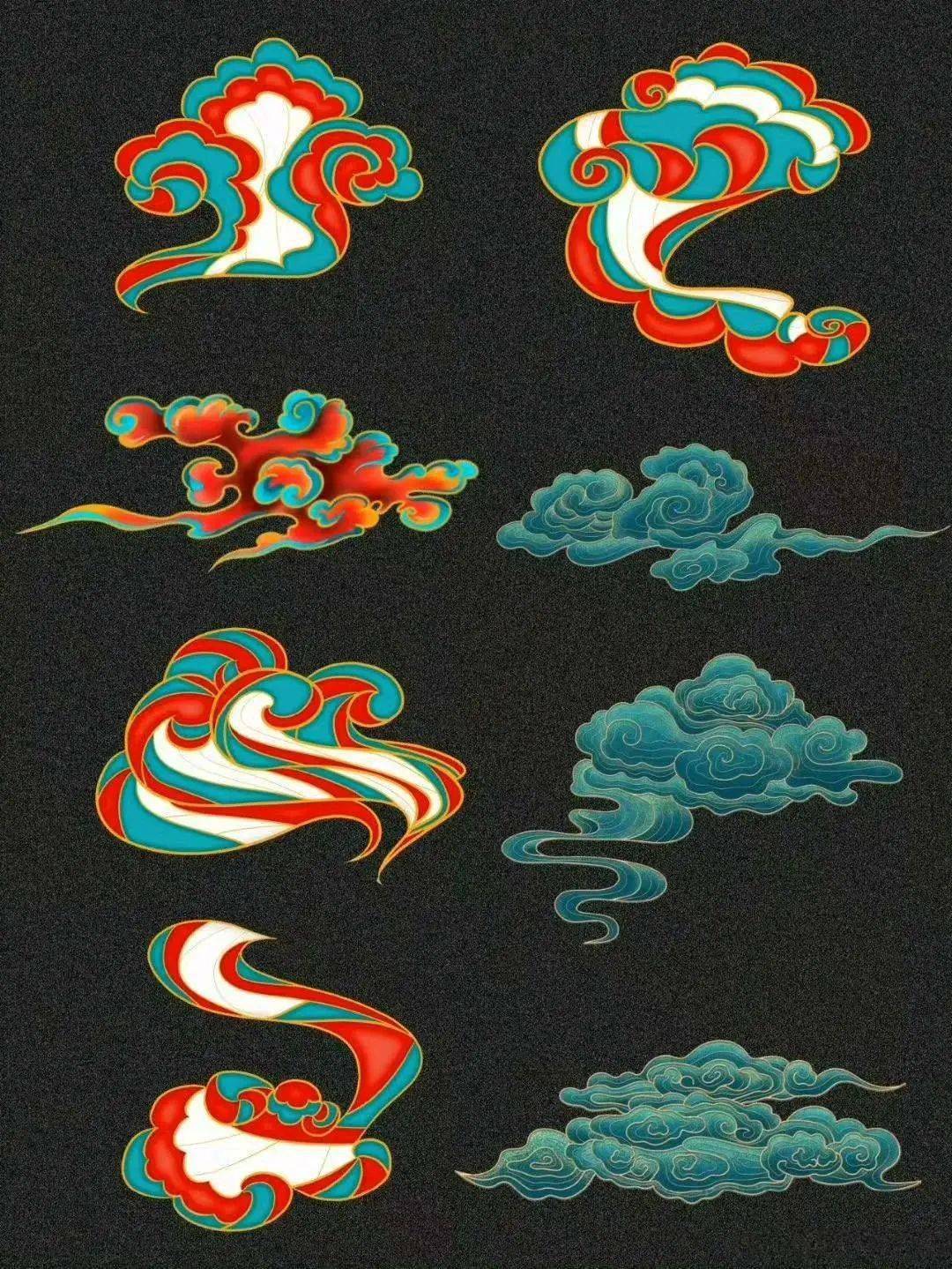 (设计踏着七彩祥云而来)_形态_云气_公众